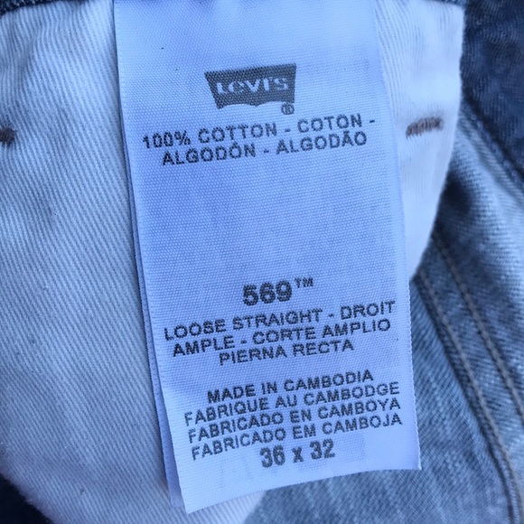 Levi’s 569 Loose Straight Jeans 36x32 - Picture 8 of 8